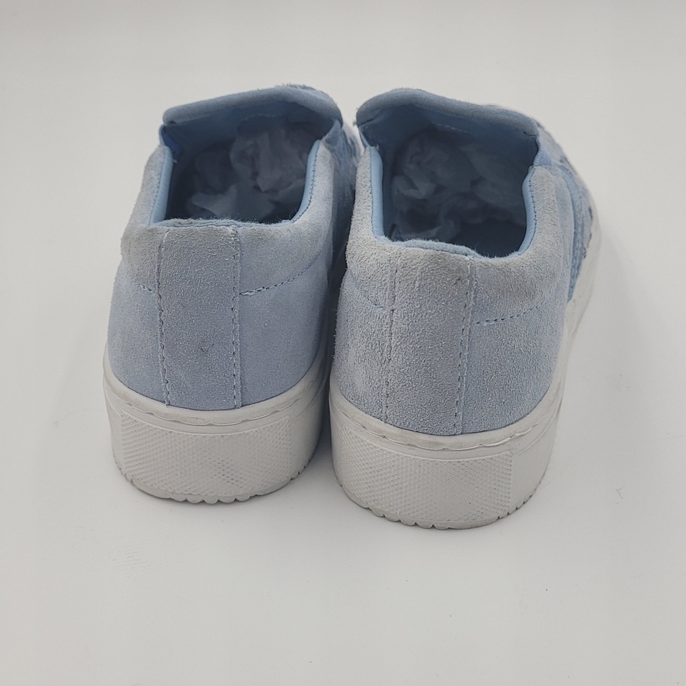 Marc Fisher Calia Light Blue Woven Leather Slip On Sneakers Size 7 - Picture 9 of 14